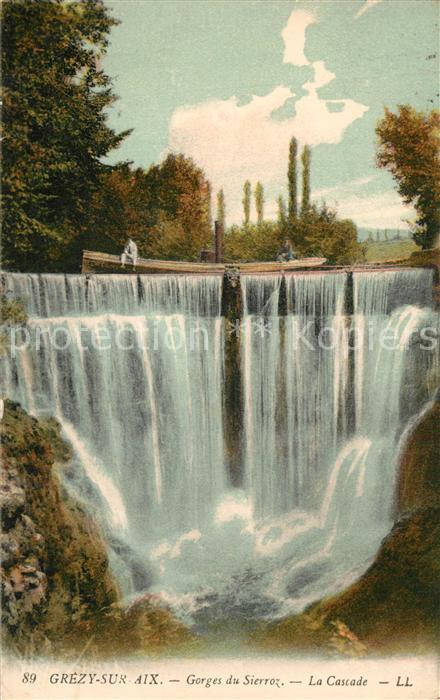 Gresy-sur-Aix Gorges du Sieroz la cascade