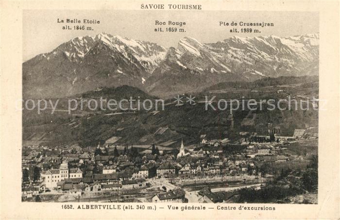 Albertville Savoie Vue Generale Alpes Francaises