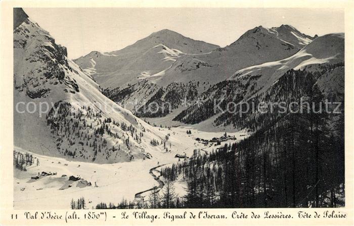 Val d Isere Panorama du village Alpes Francaises en