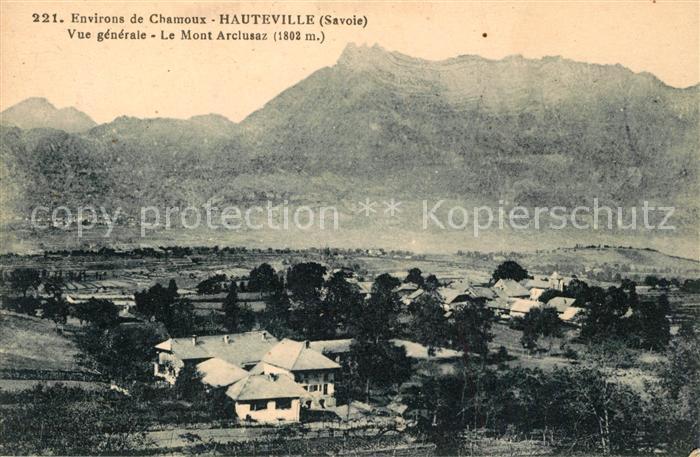Hauteville Savoie Vue Generale Mont Arclusaz Alpes