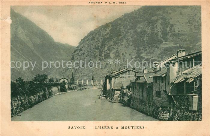 Moutiers d Albertville Bords de l'Isere Alpes Francaises