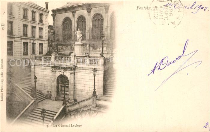 Pontoise Val-d Oise Monument Statue General Leclerc