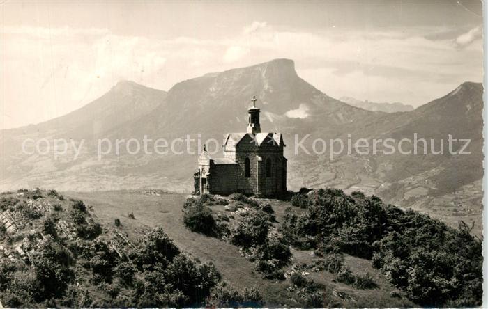 Challes-les-Eaux Chapelle Saint Michel et Mont Granier Alpes Francaises