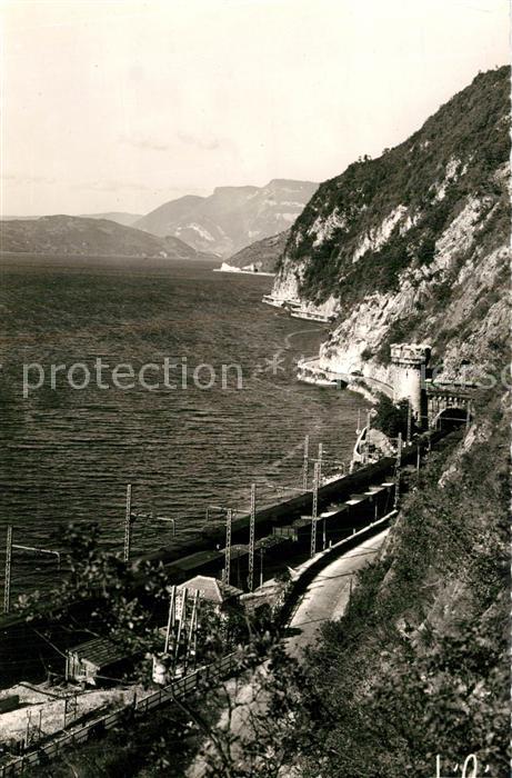 Le Bourget-du-Lac Savoie Panorama du Lac Route de la Corniche Les Tunnels