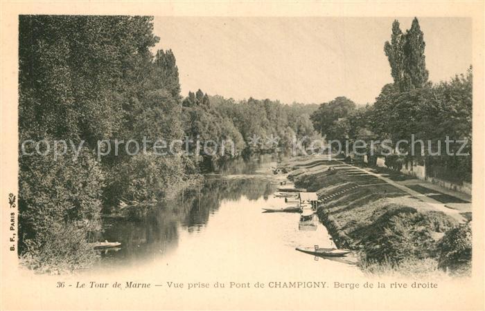 Champigny Marne Le Tour de Marne vue prise du Pont