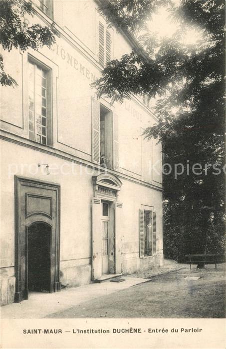 Saint-Maur-des-Fosses Institution Duchène Entrée du Parloir