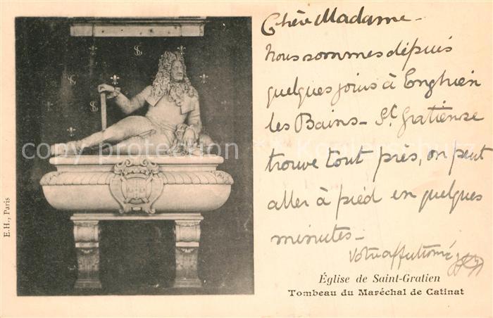 Saint-Gratien Oise Eglise Tombeau du Maréchal de Catinat
