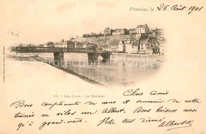 Pontoise Val-d Oise Les Quais Pont Chateau