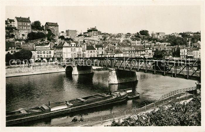 Pontoise Val-d Oise Vue Generale Pont de l'Oise