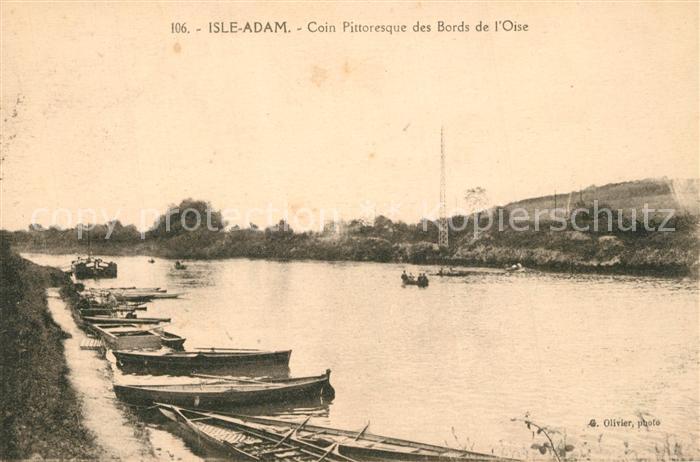 L Isle-Adam 95 Val-d Oise Coin pittoresque des Bords de l'Oise