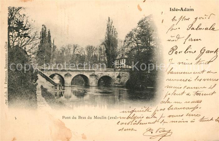 L Isle-Adam 95 Val-d Oise Pont du Bras du Moulin