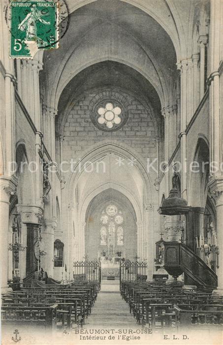 Beaumont-sur-Oise Intérieur de l'Eglise