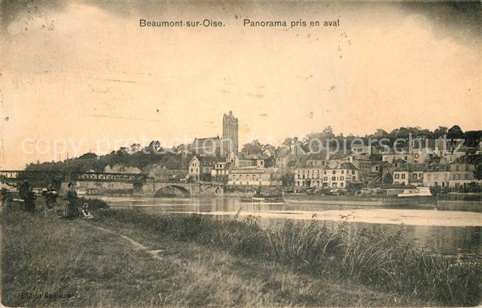 Beaumont-sur-Oise Panorama pris en aval