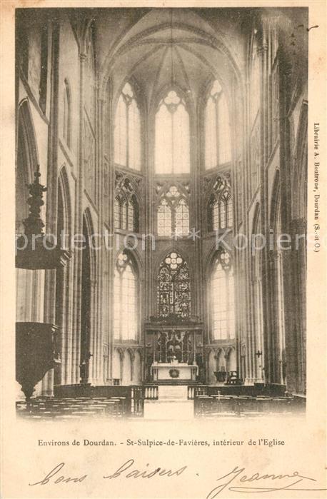 Saint-Sulpice-de-Favieres Intérieur de l'Eglise