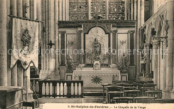 Saint-Sulpice-de-Favieres Intérieur de la Chapelle de la Vierge