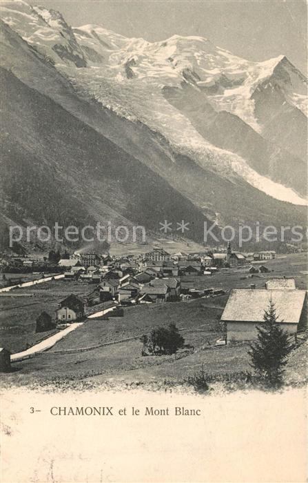 Chamonix Panorama et le Mont Blanc Alpes Francaises