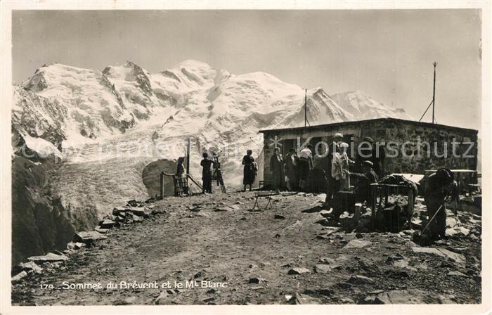 Chamonix Sommet du Brévent et le Mont Blanc Alpe