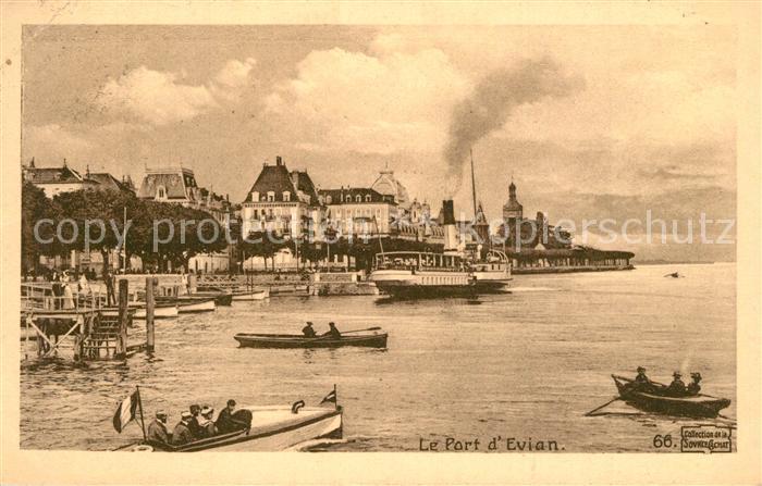 Evian-les-Bains Haute Savoie Port Lac Lemain Bateaux