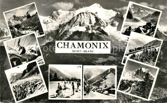 Chamonix Vues panoramique Massif du Mont Blanc Alpes Francaises