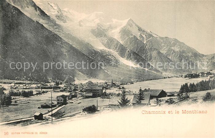 Chamonix Panorama Mont Blanc Alpes Francaises