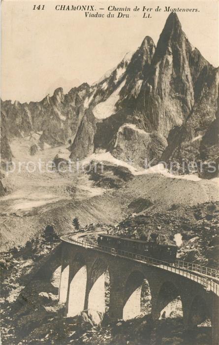 Chamonix Chemin de Fer de Montenvers Viaduc du Dru Alpes Francaises