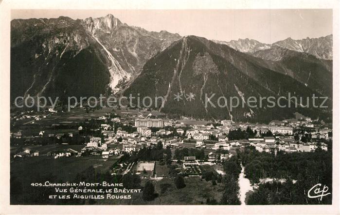 Chamonix Panorama Le Brévent et les Aiguilles Rouges Alpes Francaises