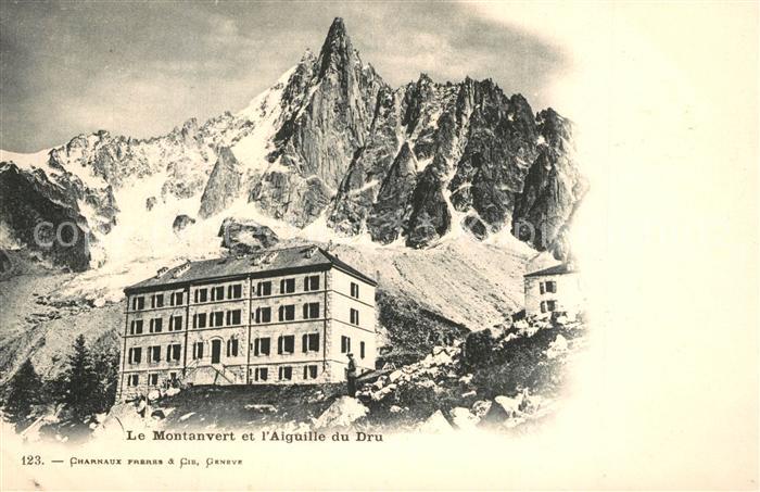 Chamonix Hotel du Montenvers Aiguille du Dru Alpes Francaises