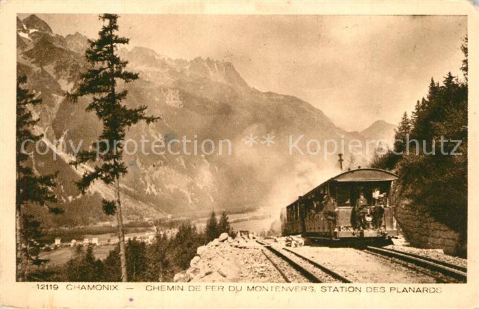 Chamonix Chemin de Fer du Montenvers Station des Planards Alpes Francaises