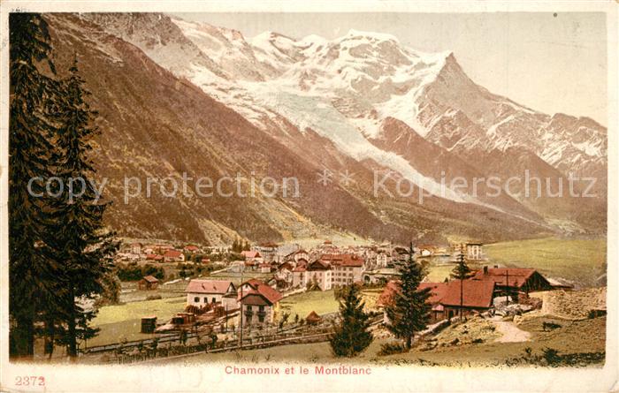 Chamonix Panorama et le Mont Blanc Alpes Francaises