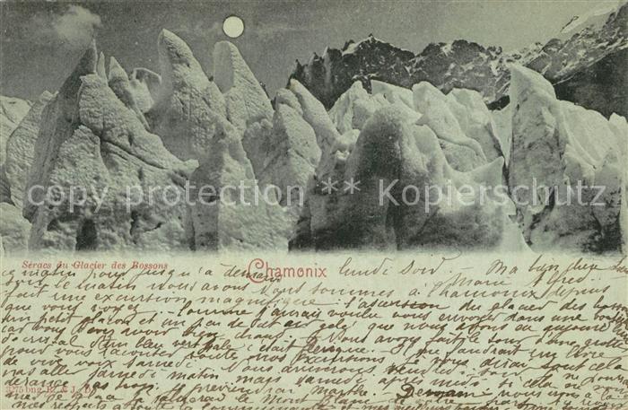 Chamonix Séracs du Glacier des Bossons Alpes Fra