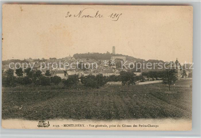 Montlhery Vue Generale prise du Côteau des Petits Champs
