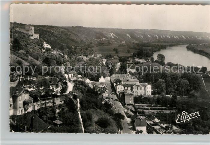 La Roche-Guyon Panorama Route de Gasny Vallee de la Seine vers Mantes