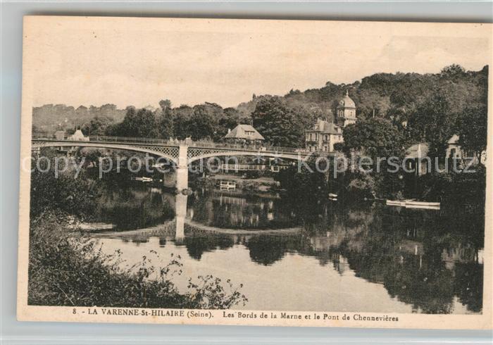 La Varenne Saint Hilaire Les Bords de la Marne et Pont de Chennevières
