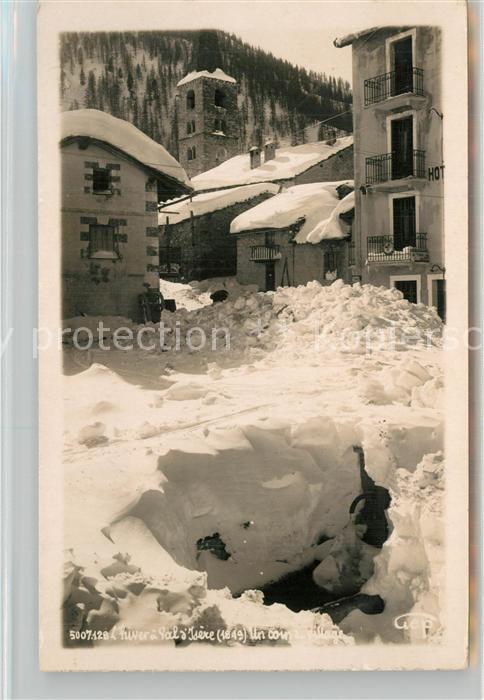 Val d Isere Un coin du village en hiver