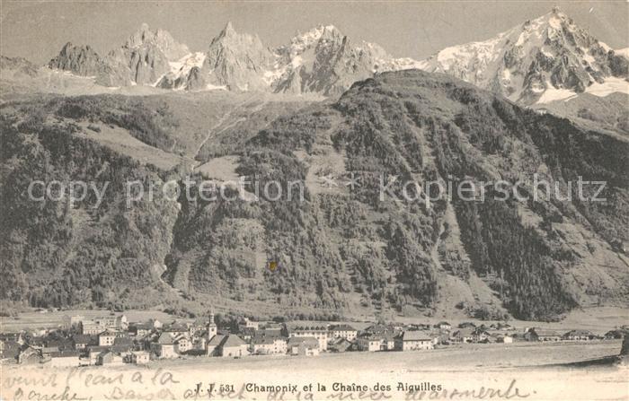 Chamonix Panorama Chaîne des Aiguilles Alpes Francaises