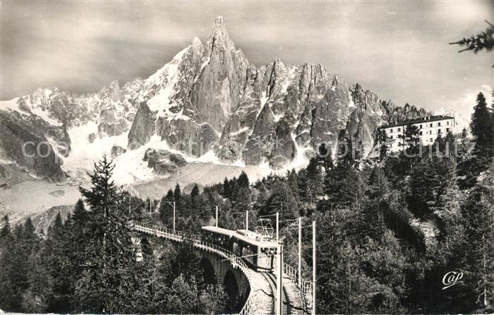 Chamonix Chemin de Fer du Montenvers Hotel Aiguille du Dru Alpes Francaises