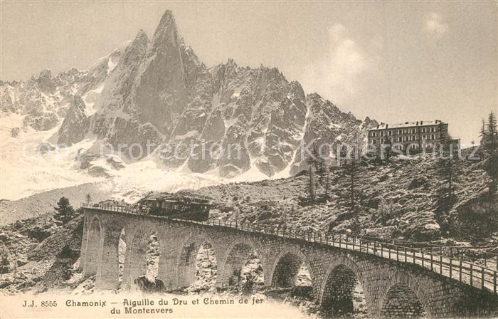 Chamonix Aiguille du Dru et Chemin de fer du Montenvers Hotel Alpes Francaises