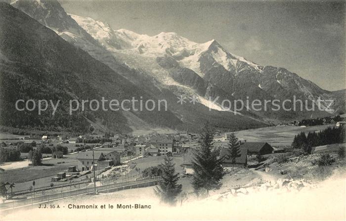Chamonix Panorama et le Mont Blanc Alpes Francaises