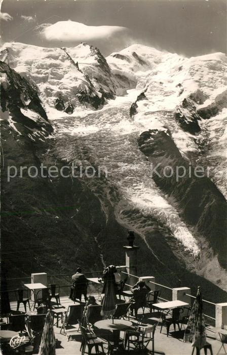 Chamonix Terrasse du Plan Praz et les Bossons Alpes Francaises