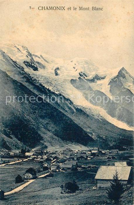 Chamonix Panorama et le Mont Blanc Alpes Francaises