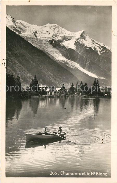 Chamonix Lac Mont Blanc Alpes Francaises