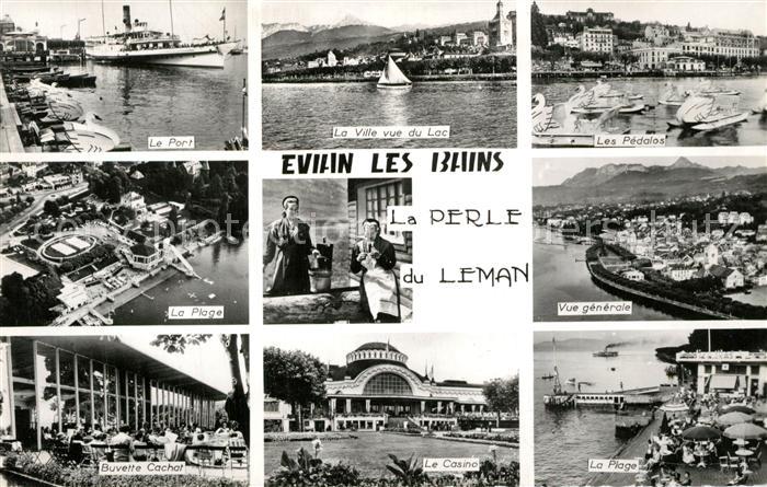 Evian-les-Bains Haute Savoie Port Plage Casino La Perle du Lac Leman