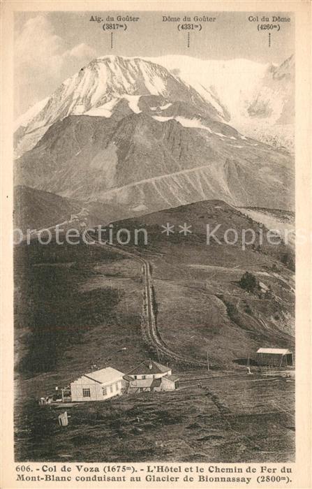 Saint-Gervais-les-Bains Col de Voza Hotel et Chemin de Fer du Mont Blanc Glacier