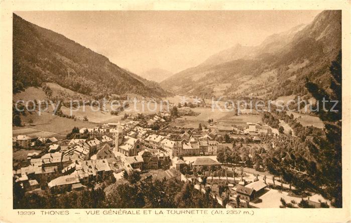 Thones Vue Generale et la Tournette
