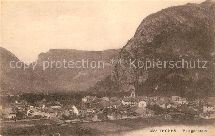 Thones Vue Generale Alpes