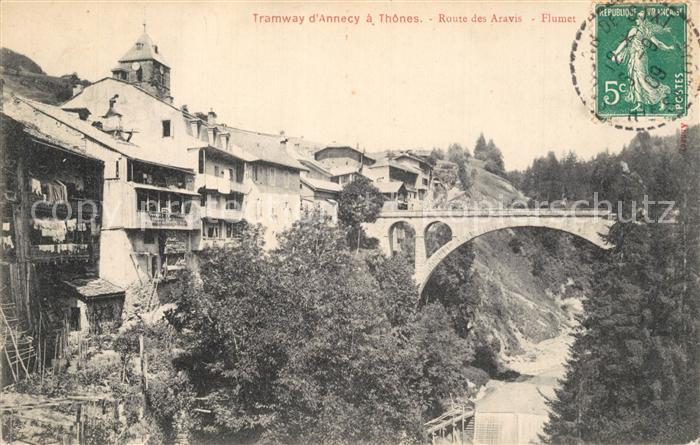 Flumet Route des Aravis Pont Tramway d Annecy a Thônes