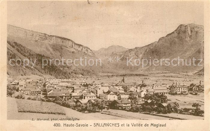 Sallanches Panorama Vallee de Maglaud