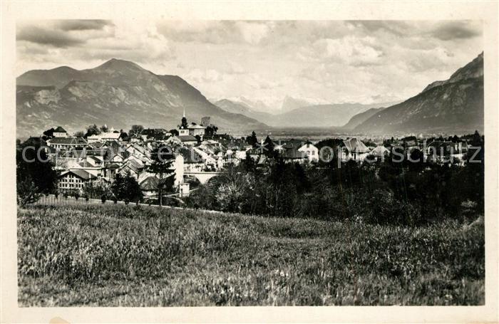 La Roche-sur-Foron Vue Generale le Môle et la Chaîne du Buet