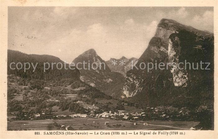 Samoens Panorama Le Criou Le Signal de Foilly