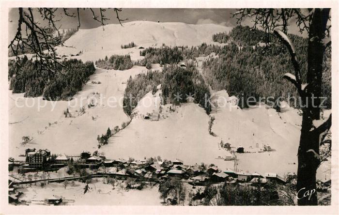 Morzine Vue Generale et le Téléférique du Plénay Sports d Hiver